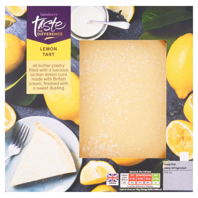 Sainsbury's Sicilian Lemon Tart, Taste the Difference 460g