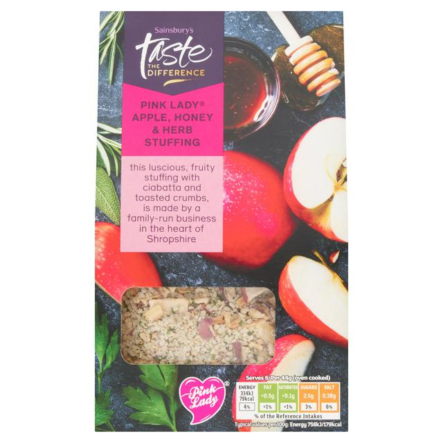 Sainsbury's 110g Pink Lady Apple, Honey & Herb Stuffing, Taste the Difference