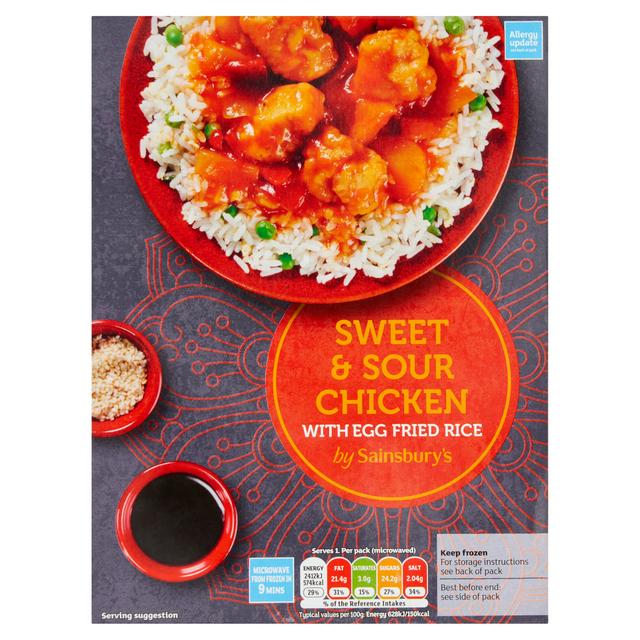 Sainsbury's Sweet & Sour Chicken & Rice Ready Meal For 1 400g