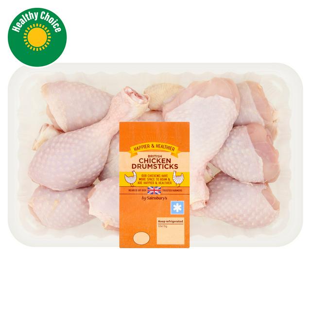 Sainsbury's 1kg British Fresh Chicken Skin on Drumsticks