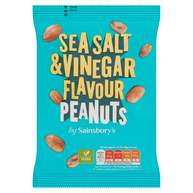 Sainsbury's Sea Salt & Vinegar Peanuts 200g