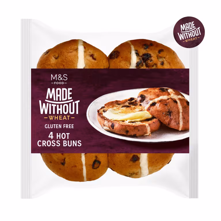 M&S Made Without Wheat Hot Cross Buns