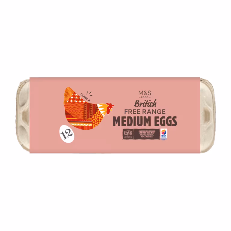M&S British Free Range Medium Eggs