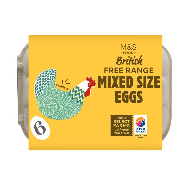 M&S British Free Range Mixed Size Eggs