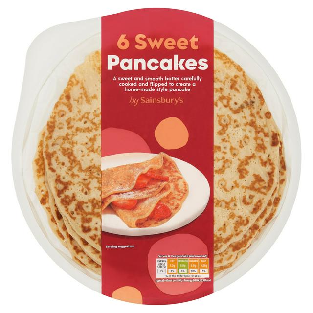 Sainsbury's Sweet Pancakes x6 375g