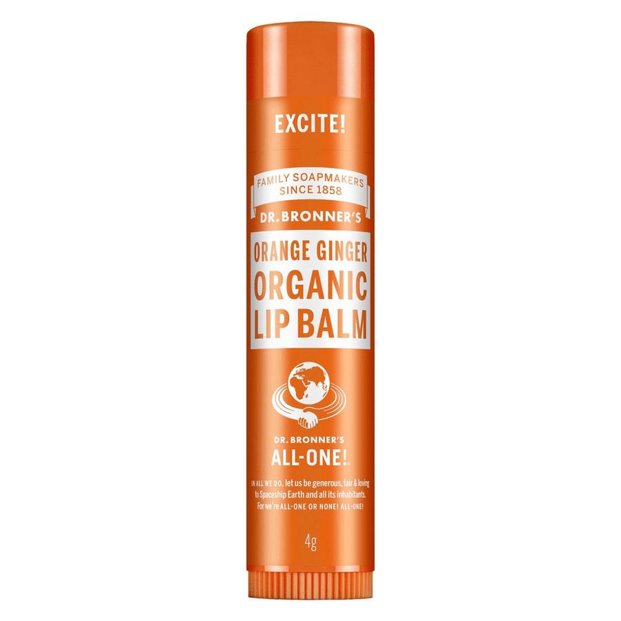 Dr. Bronner Organic Lip Balm Orange-Ginger 4g