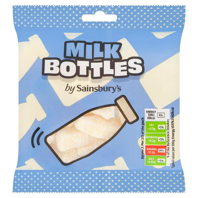 Sainsbury's Milk Bottle Sweets 70g