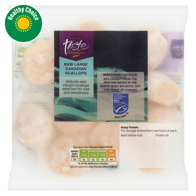 Sainsbury's Large Canadian Scallops, Taste the Difference MSC 200g