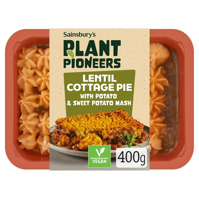 Plant Pioneers Lentil Cottage Pie with Potato & Sweet Potato Mash 400g (Serves 1)