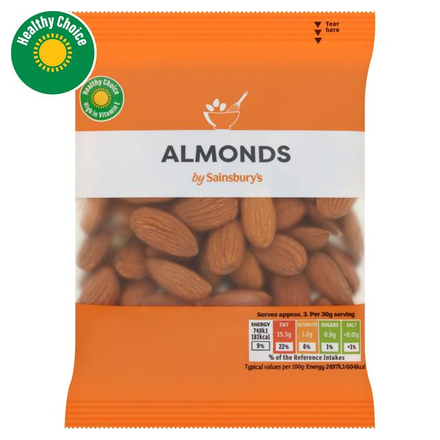 Sainsburys Whole Almonds 100g