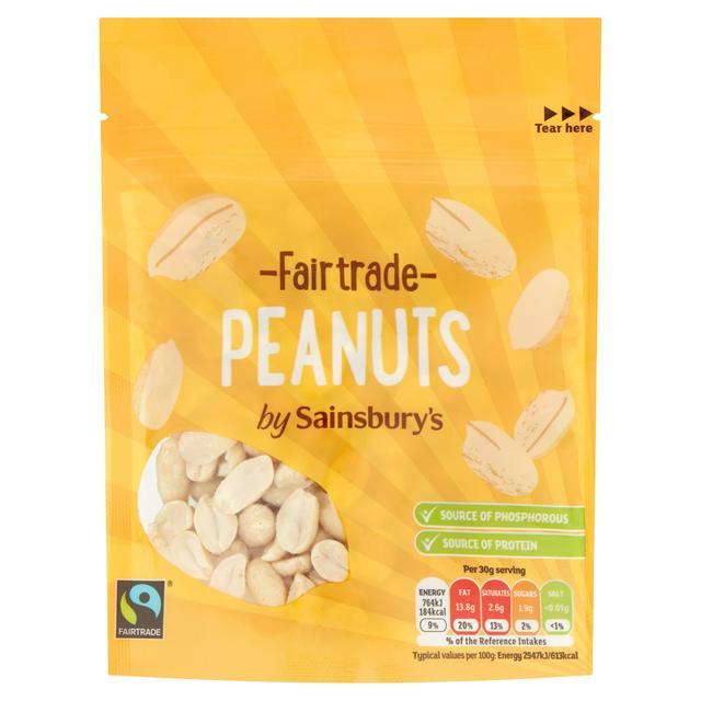 Sainsbury's Fairtrade Peanuts 100g