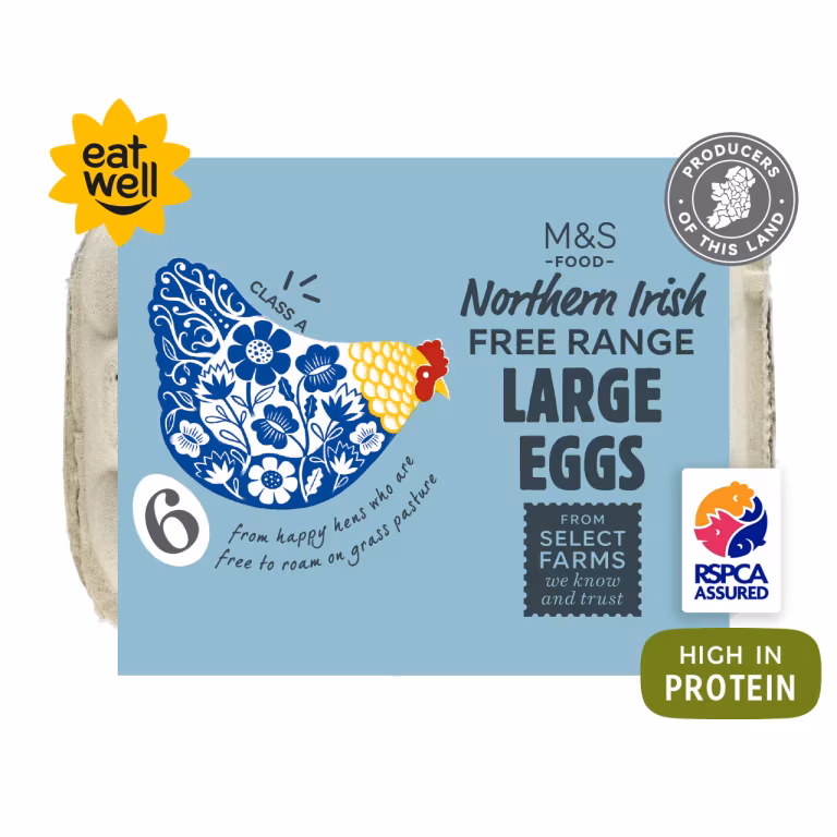 M&S Northern Irish Free Range Large Eggs