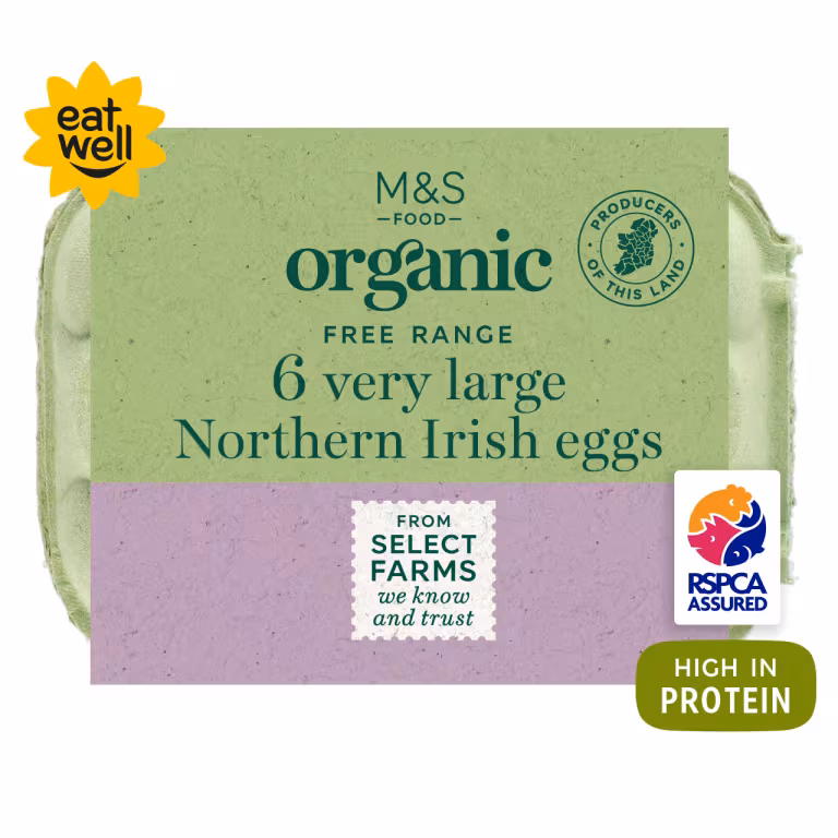 M&S Organic Very Large Northern Irish Eggs