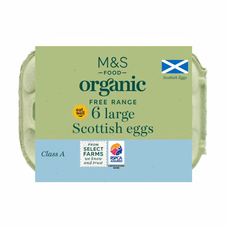 M&S Scottish Organic Large Eggs