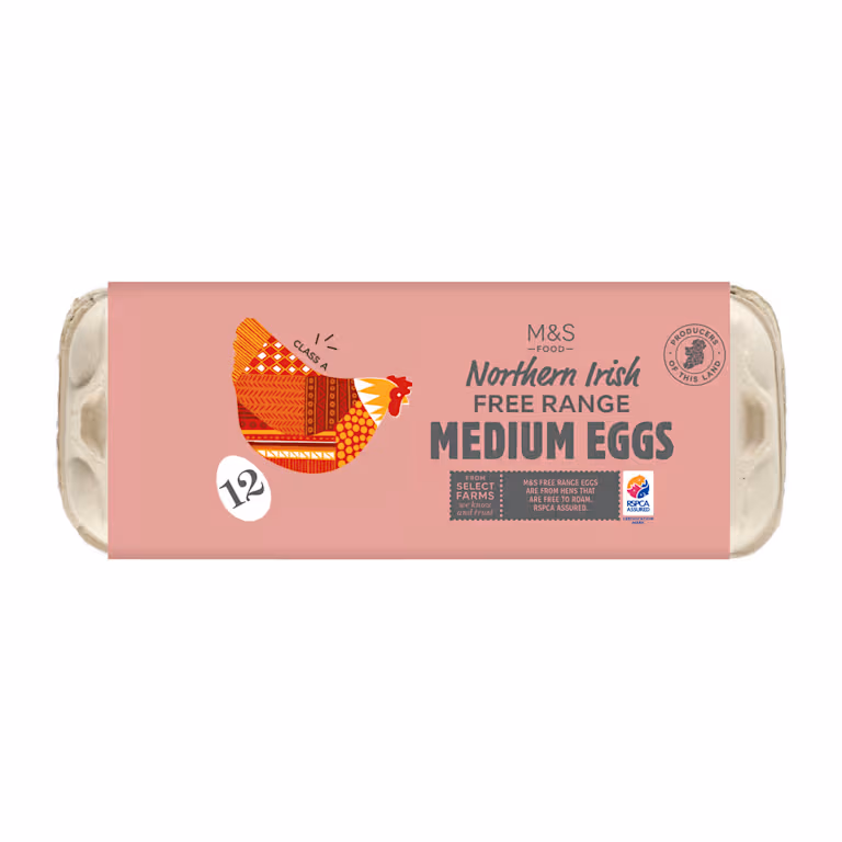M&S Northern Irish Free Range Medium Eggs