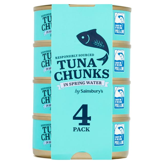 Sainsbury's Tuna Chunks in Spring Water 4x145g