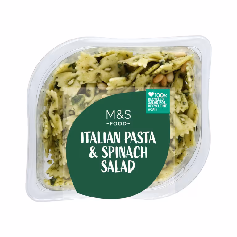 M&S Italian Pasta, Spinach And Pine Kernels Salad