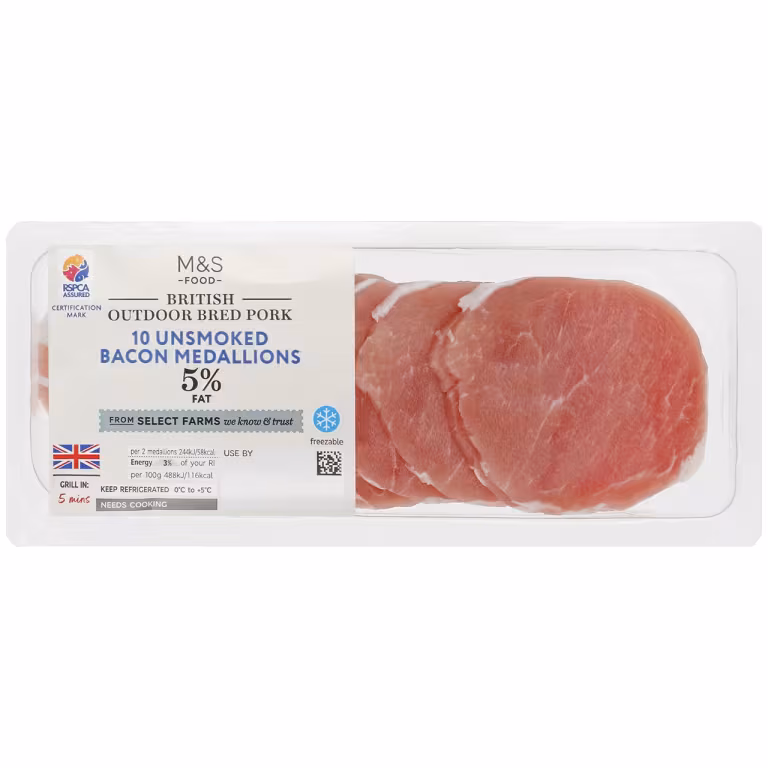 M&S Unsmoked Lean Bacon