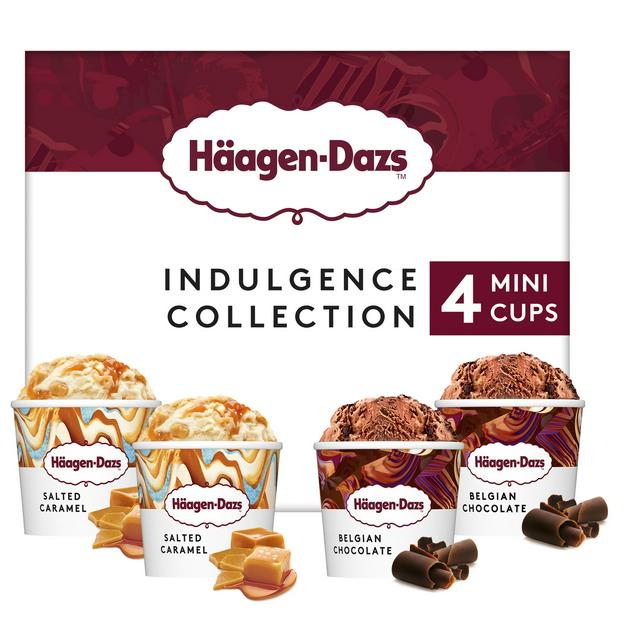 Haagen-Dazs Indulgence Collection Mini Ice Cream Tubs 4 x 95ml