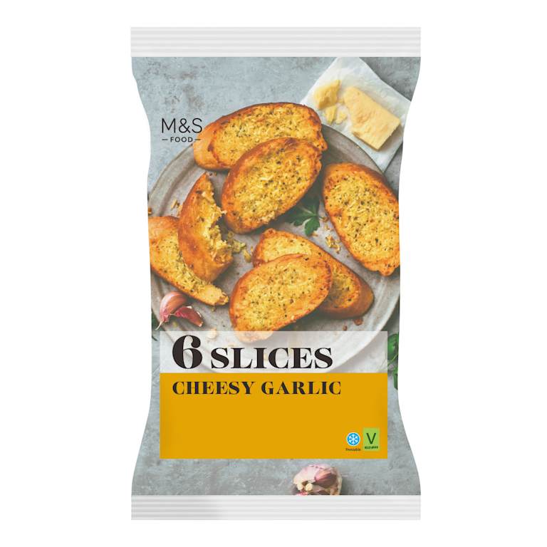 M&S 6 Cheesy Garlic Butter Bread Slices