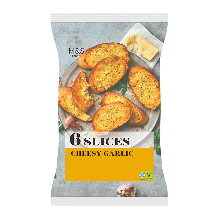 M&S 6 Cheesy Garlic Butter Bread Slices