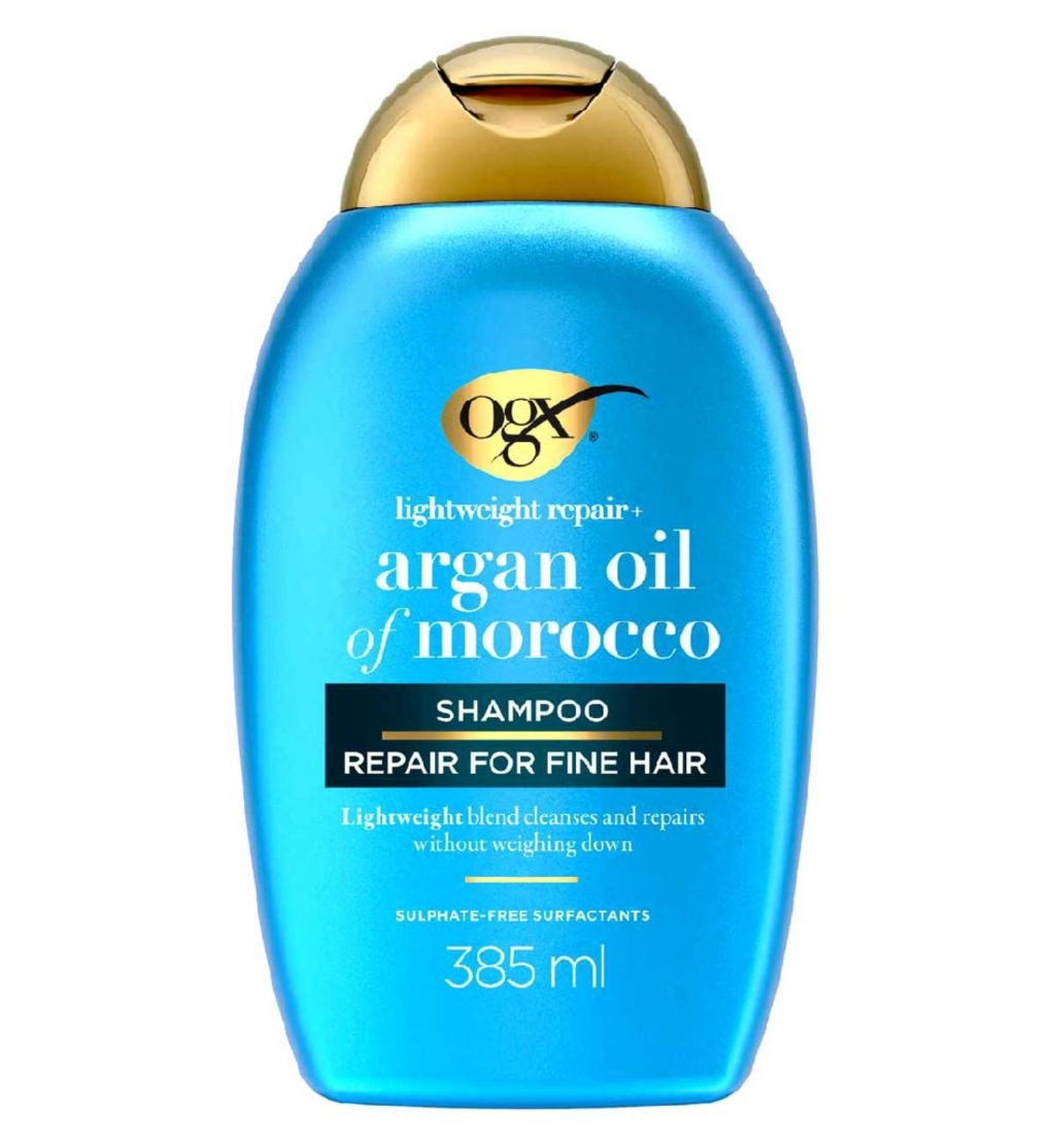 OGX Weightless Hydration Argan Oil Lightweight Shampoo For Fine Hair 385ml