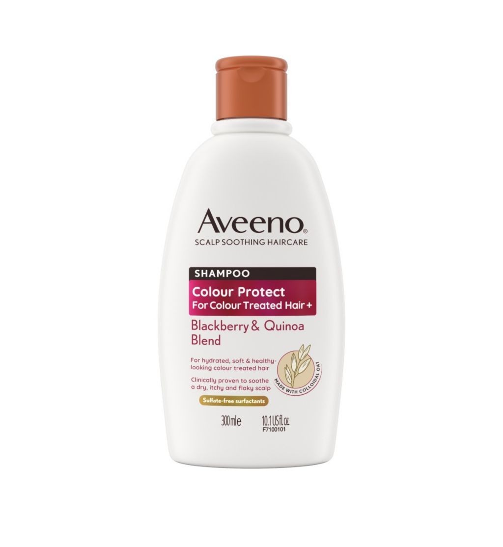 Aveeno Haircare Colour Protect+ Blackberry & Quinoa Blend Shampoo 300ml