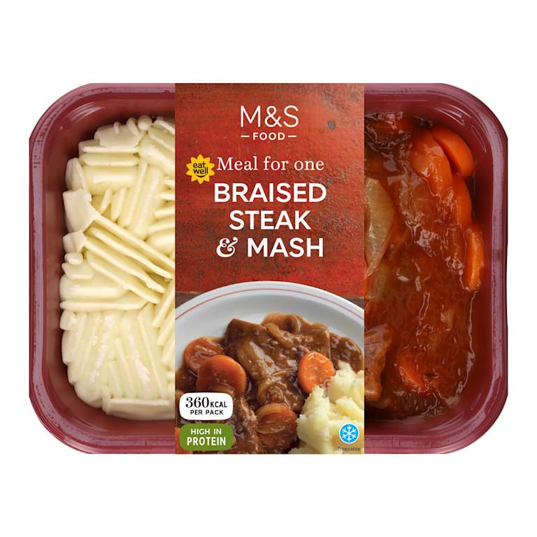 M&S Braised Steak and Mash Meal For One