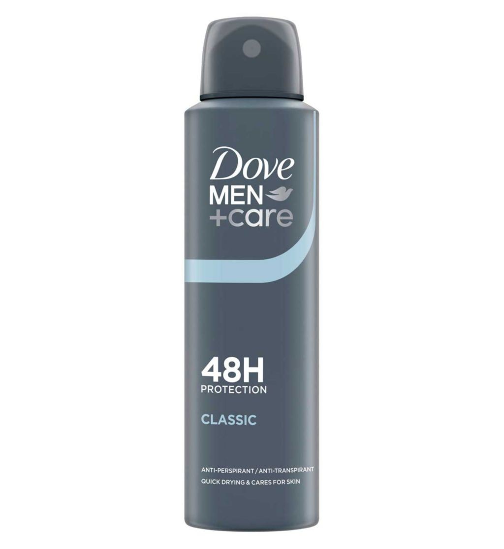 Dove Men+Care Classic Antiperspirant Deodorant Aerosol 150ml