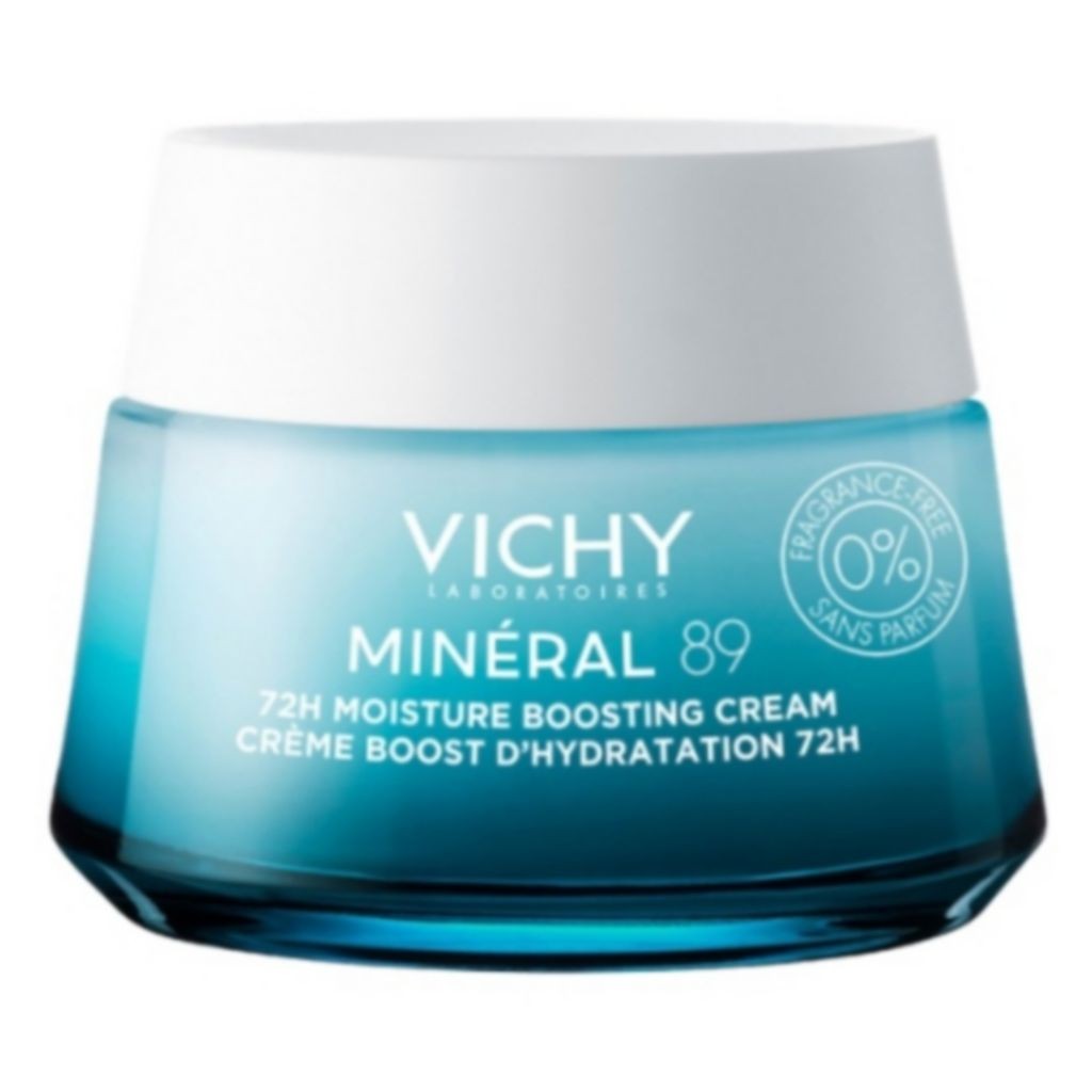 Vichy Minéral 89 72H Moisture Boosting Cream, Fragrance-Free Face Moisturiser, 50ml