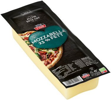 Mozzarella Skorpefri 5kg Tine