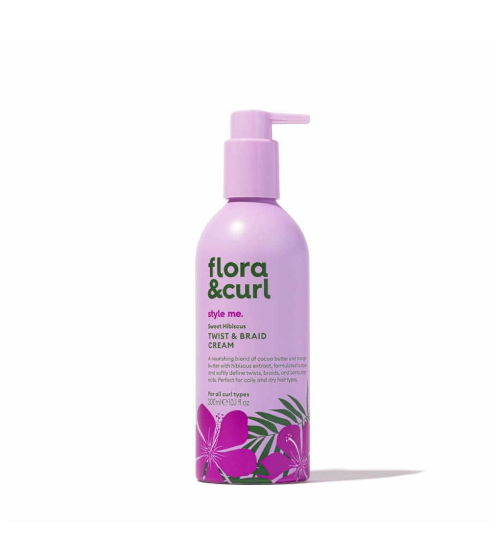 Flora & Curl Sweet Hibiscus Twist & Braid Cream 300ml