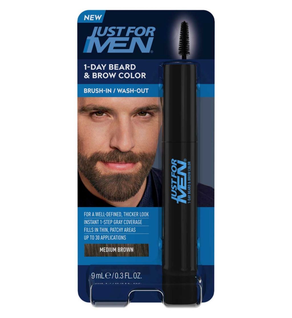 Just For Men 1-Day Beard & Brow Colour Medium Brown 9ml