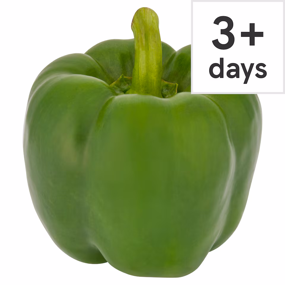 Tesco Green Peppers Each
