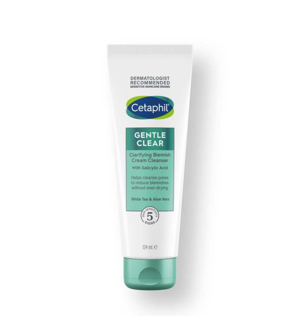 Cetaphil Gentle Clear Clarifying Blemish Cream Cleanser with 2% Salicylic Acid 124ml