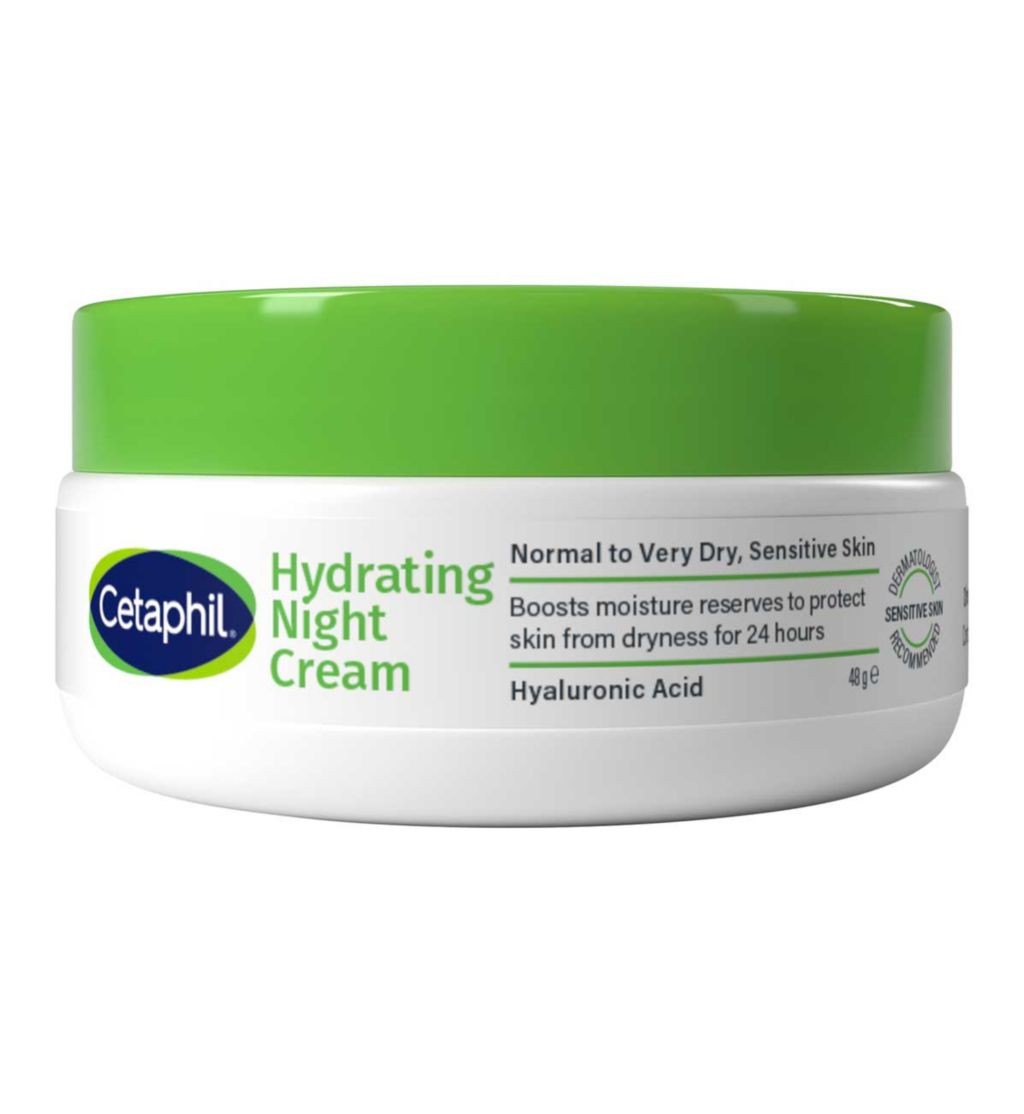 Cetaphil Hydrating Night Cream with Hyaluronic Acid for Normal to Very Dry Skin 50g