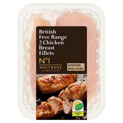No.1 British Free Range 2 Chicken Breast Fillets