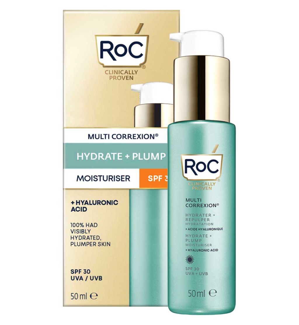 RoC Multi Correxion Hydrate + Plump Daily Moisturiser SPF 30 with Hyaluronic Acid 50ml