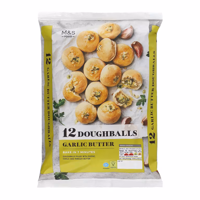 M&S 12 Garlic Butter Doughballs