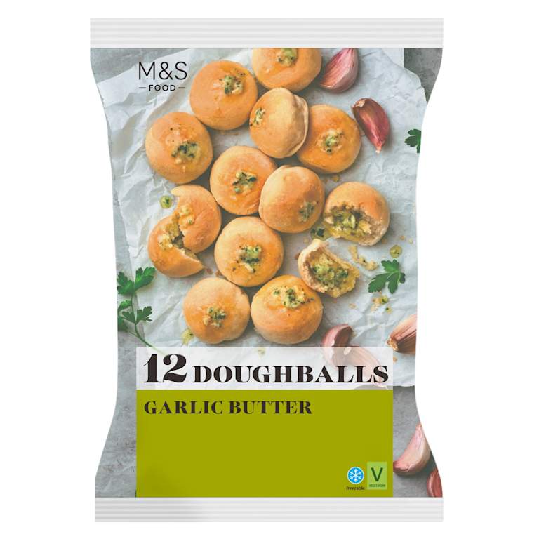 M&S 12 Garlic Butter Doughballs