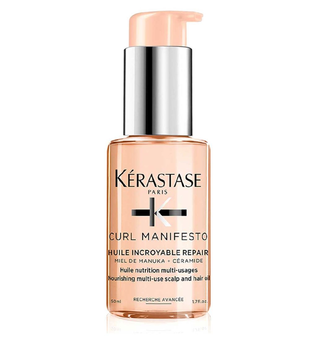 Kérastase Curl Manifesto, Nourishing Oil Styling and Finishing Treatment, With Manuka Honey, Huile Sublime Repair, 50ml