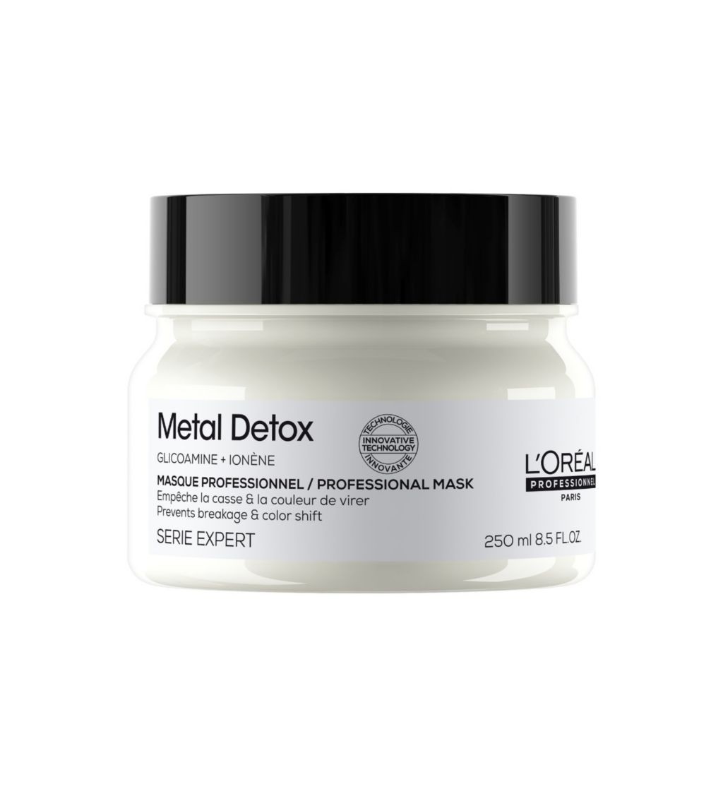 L'Oréal Professionnel Metal Detox Hydrating Hair Mask for Damaged Hair, 250ml