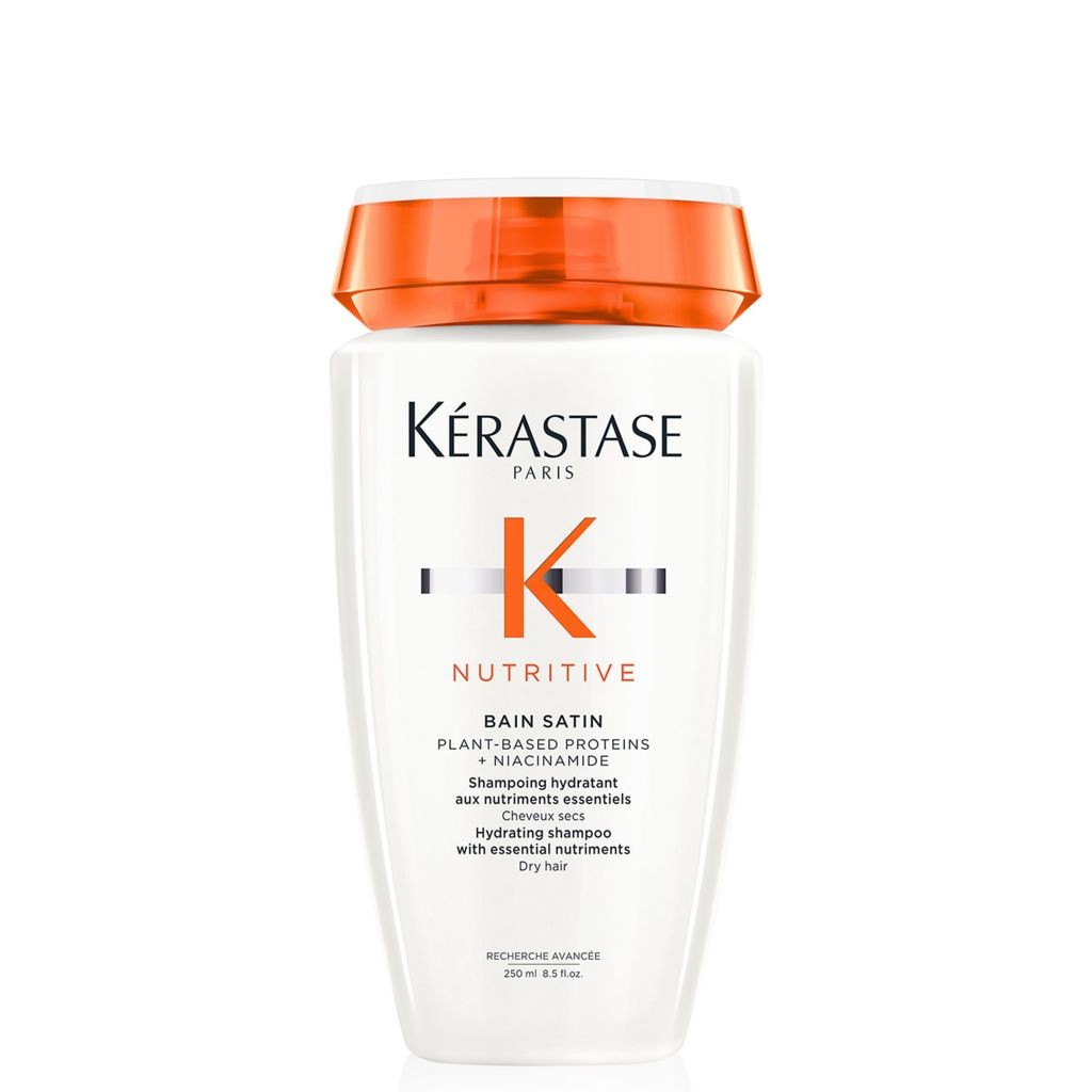 Kérastase Nutritive, Hydrating Shampoo for Dry Hair, Nourishing Formula With Niacinamide, Restores Shine, Bain Satin 250ml