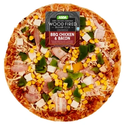 ASDA BBQ Chicken and Bacon Medium Woodfired Pizza