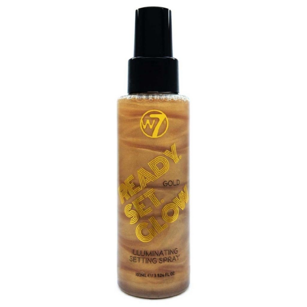 W7 Ready Set Glow Illuminating Setting Spray Gold 100ml