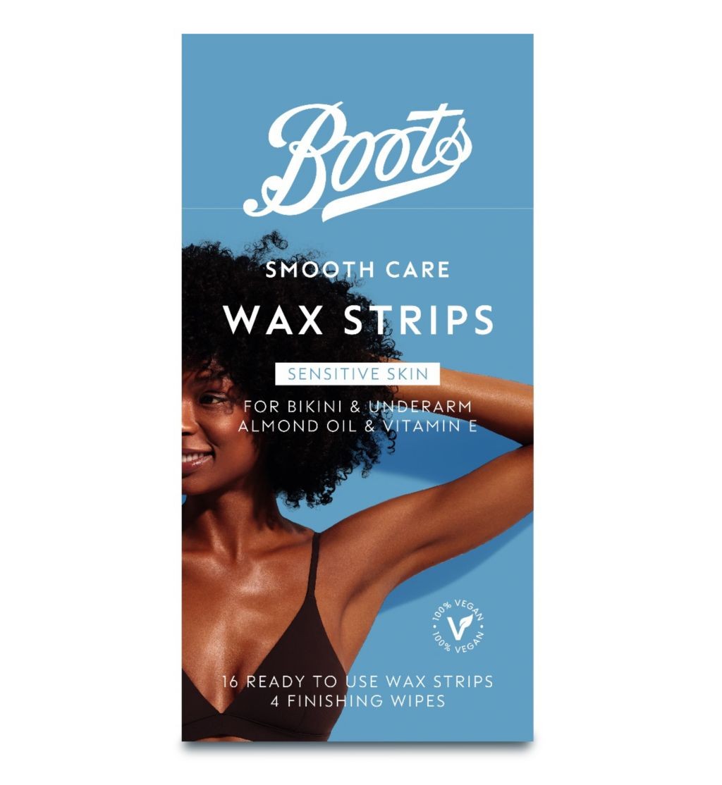 Boots Smooth Care Sensitive Bikini And Underarm Wax Strips 16s