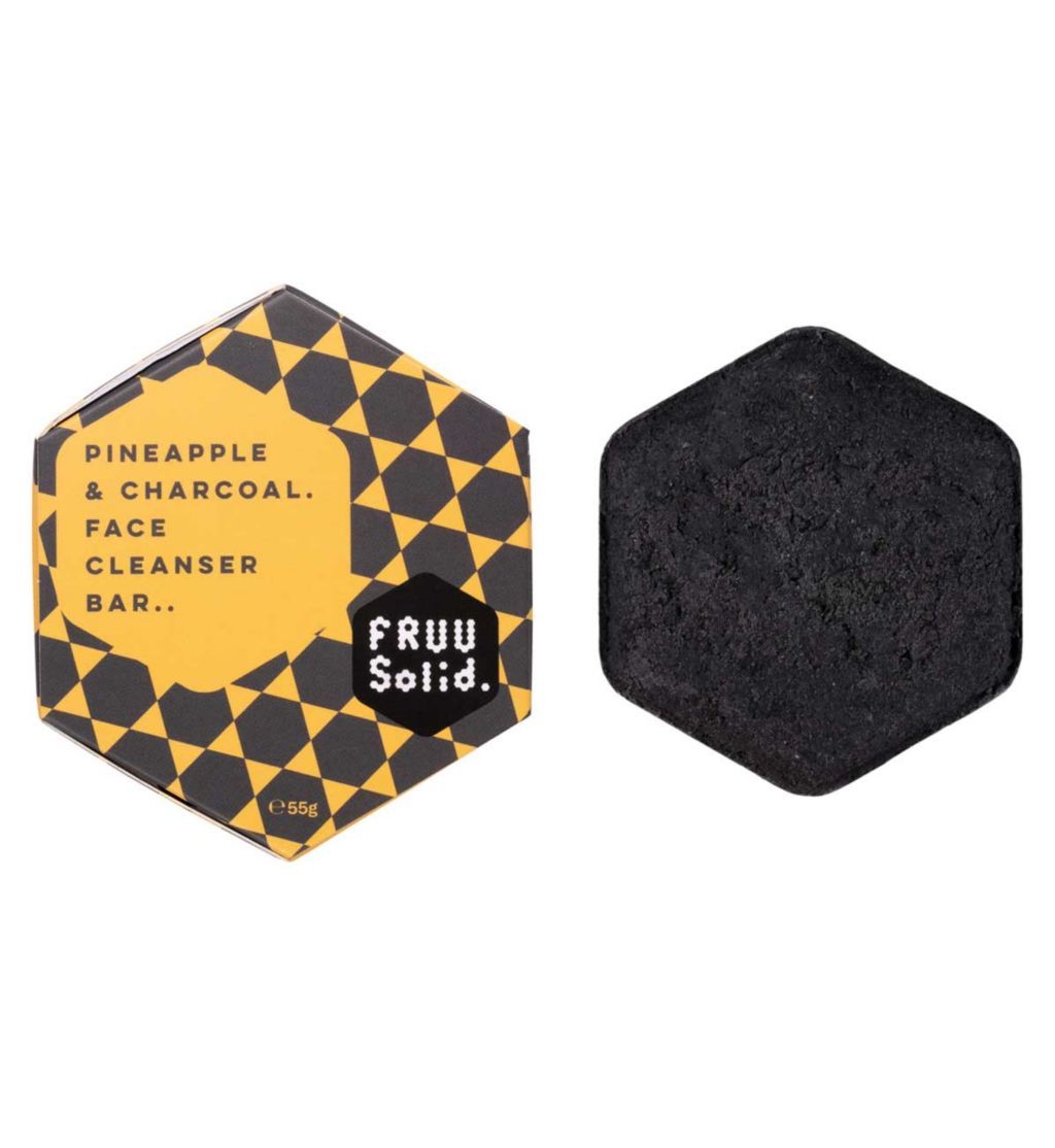 FRUU Pineapple & Charcoal Face Cleanser Bar 55g