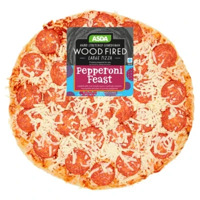 ASDA Pepperoni Feast Large Woodfired Pizza