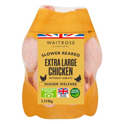 Waitrose Slower Reared Extra Large Whole Chicken