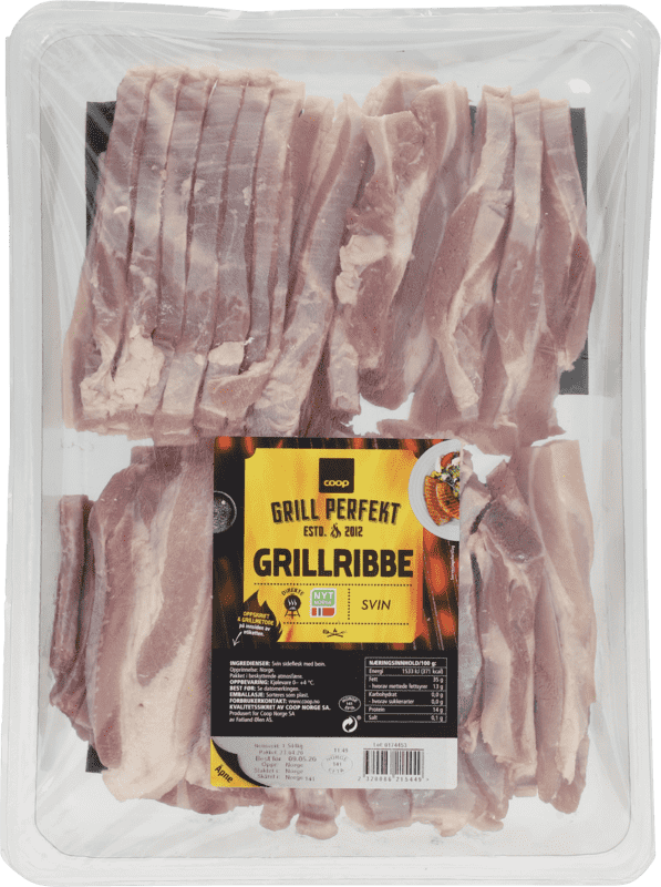 Coop Grill Perfekt Grillribbe av Svin 2kg